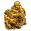 純粋な銅のマイトレヤ像装飾ドラゴン椅子ping and Buddha Lucky Wealth Office Town Crafts2426