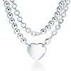 Pendanthalsband varumärkesdesigner Ny kvalitet 925 Sterling Silver Necklace Tamnplatta smycken present L221011261A