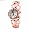 Montres femmes marque or Rose luxe femmes robe montres filles montre à Quartz Bracelet montre dames mode cristal montre-Bracelet Relogio FemininoL231216