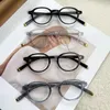 Solglasögon ramar vintage glasögon för män acetat material full rime litteratur och konstglasögon kvinnor svart sköldpadda