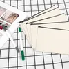 Bolsas de almacenamiento 10 unids lienzo maquillaje cremallera bolsa lápiz caja en blanco DIY artesanía cosmética para viajes escuela