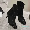 Women business work decoration anti slip knight boots Martin boots casual sock boots