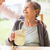 Water Bottles Convalescent Feeding Cup Sippy Drink Porridge Soup Control Senior Liquid Feeder Straw Elderly Disabled Patient