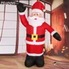 Gigante inflável papai noel ao ar livre decorações de natal para casa quintal jardim decoração feliz natal arcos de boas-vindas 20182941