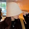 Wide Brim Hats Bucket Hats New Knitted Wool Panama Women Winter Warm Basin Cs La Fashion All-match Bucket Hat Female Janese Type Sun CsL231216