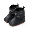 Stivali Bambino Addensare Neve Retro Semplice Ricamato Fiore Ragazze Infantili Scarpe da passeggio Moda Inverno Bambino Caldo Stivaletto corto