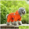 Designer Dog Ubrania zimowe odzież Wodoodporna wiatroodporna płaszcza ciepłe polarowe wyściełane zimna pogoda pet snowsuit for chihuahua pudles dhr72