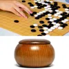 チェスゲーム木製の缶蓋付き石
