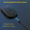 Souris Anmck Bluetooth Mouse Wireless Souris silencieuse pour ordinateur RECHARGable Mini Magic Bluetooth USB Mouse Gaming pour ordinateur portable PC Xiaomi