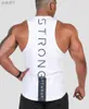 T-shirts pour hommes Gyms lumineux Vêtements Hommes Bodybuilding Débardeur réfléchissant Coton Sleless Gilet Sweat-shirt Fitness Entraînement Sportswear TopsL231216