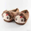 Slipper 2022 Winter New Man Women Plush Slippers Japanese Anime Demon Slayer Tanjirou Lovely Indoor Household Warm Cotton Home Shoes R231216