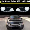 Faros delanteros de cristal para coche, pantalla transparente, cubierta de faro, Estuche para gafas para Nissan Cefino A33 2000 ~ 2004