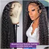 Synthetic Wigs 32 Inch Water Wave Lace Frontal Human Hair For Black Women Wet And Wavy Loose Deep Closure Wig Drop Delivery Products Dhw2A