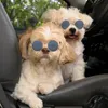 Solglasögon katthund solglasögon skyddsglasögon rund metall hund solglasögon liten ras klassisk retro kattdräkt solglasögon foto rekvisita ögonglasögon