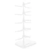 Dekorativa plattor smycken hållare glasögon solglasögon rack ram multi-tier display stand shop vita glasögon förvaring plast