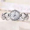 Montres femmes marque or Rose luxe femmes robe montres filles montre à Quartz Bracelet montre dames mode cristal montre-Bracelet Relogio FemininoL231216