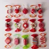 15 Pcs MURANO handmade red Glass Candy Pop Art Christmas Ornament Pendant Table Decor Home Decor Table Favors Party Favors 201203288D