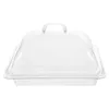 Plates Acrylic Serving Tray With Clear Dome Lid For Desserts And Appetizers At Restaurants Banquets Parties Home Use