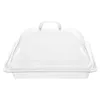 Plateau de service en acrylique avec couvercle en dôme transparent, assiettes pour Desserts et apéritifs dans les Restaurants, Banquets, fêtes, usage domestique