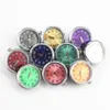 Najnowszy mix 10pc Part Glass zegarek przyciski Snap Buttons Defemts 18 mm 20 mm Snap Buttons Biżuteria do DIY Bransoletka wymienna 294D