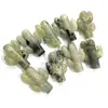 Figurines décoratives en pierre de Chakra naturelle sculptée à la main, Cactus vert, artisanat en cristal pour décorations ZX, vente en gros