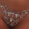 Sexy Körperkette Strass Tanga Bikini Schmuck für Frauen Herz Körperkette Kristall Unterwäsche Bauch Taille Schmuck311H