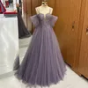 2024 novo design cinza vestido de noite estilo celebridade cintas de espaguete beading tule feminino baile formal vestidos de festa robe de soiree vestidos de fiesta personalizado