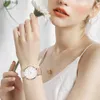 Relojes de mujer Reloj de mujer de primeras marcas Dropshipping Japón movimiento de cuarzo 36 mm oro rosa resistente al agua relojes minimalistas nórdicos de moda para mujer L231216