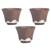 Tea Cups 3st Ceramic Cup Set Traditionella vattenkokare kaffe utan handtag för picknickkök vandringshushåll