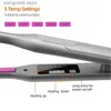 Hair Curlers Straighteners Hair Curler Hair Straightener 2 in 1 Tourmaline Ceramic Narrow Flat Iron with LED Display for Short Beard Hair PTC Heating T231216