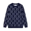 Mężczyźni Sweters Designer Pullover Knitt z długim rękawem litera CREWNECK Luksusowy sweter luźny styl knittd m-2xl