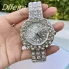 Dames hiphop vol diamanten horloge kristal wijzerplaat diamant Britse horloge mode persoonlijkheid ultra flash dames moissanite polshorloge