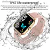 Zegarki damskie Lige Call Smart Watch Women Custom Dial Smartwatch na Android iOS Waterproof Wathood Bluetooth Music Watches Full Touch Bransoletka Clockl231216