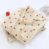 Women's Sleepwear Women Pajamas Cotton Yarn Female 2Pcs Cute Strawberry Pijama Nightwear Spring Pyjamas Home Clothes Loungewear