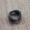 حلقات الكتلة S925 Silver Art Ring-Out Ring