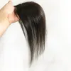 Koronkowe peruki 7x10 Ręka związana prosta mono podstawa z klipsami we włosach 12 -calowa do włosów Human Hair Topper dla kobiet 231215