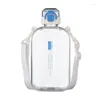 Water Bottles Square Canteen Flat Bottle Elegant Sport With Portable Slim Travel Transparent Strap For Adjustable Camping