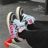 Scarpe eleganti SHANPA Patchwork Lettera Sport da donna Harajuku Moda Traspirante Designer Casual Colore misto Lusso 231216