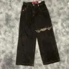 Jean brodé américain Y2K, Hip Hop Rock, mode rue rétro Haruku, pantalon ample taille haute, jambes larges pour hommes et femmes, nouvelle collection