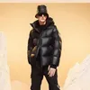 Men's Down Parkas Men Winter Fashion White Duck Down Coat Male Retro Light Thin Down Jackets Men Solid Color Loose Hooded Overcoats H381 231215