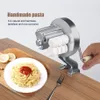 Handgemaakte Spaghetti Pasta Maker Cutter Aluminium Fettuccine Noodle Druk Making Machine T200523254H