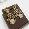 Zestawy biżuterii ślubnej Dubai 18K Gold Slated for Women African Naszyjnik Pierścień Bransoletki Zestaw Luksusowy projektant Jewelr 231216