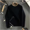 Pulls pour hommes Pull de laine de luxe pour hommes F lettre broderie manteau de pluvier tricoté Fd pulls de créateur hommes femmes hiver sweat à capuche décontracté Dr Dh3Zo