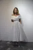 A-line sukienki ślubne satynowe suknie ślubne herbaty DL-10002