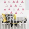 Muurstickers Zollor Creatieve Geometrische Holle Driehoek Zelfklevend Papier Kamer Eenvoudige Decoratie