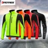 Cykeljackor Windbreaker Thermal Cycling Jacket Män Kvinnor Winter Bicycle Clothing Road Reflective Bike Jacket Leverans från Spanien 231216