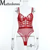 Sexy conjunto sexy malha transparente magro ajuste erótico bodysuit feminino cinta emenda macacão senhoras sem costas sem mangas boate sexo roupas 231216