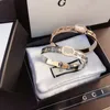 Luxury Style Love Bangle Bracelet Stainless Steel Charm Gift Bangle Boutique Designer Jewelry With Box 925 Silver Plated Women Original Letter Bangle Gift