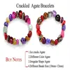 Charm Bracelets Whole-7 Chakra Healing Crystals Natural Stone Chips Single Strand Women Amethyst Jasper Agate Lazuli Reiki Bra245Q