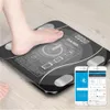 Hushållskalor Body Fat Scale Smart Wireless Digital Badrum Viktkomposition Analysator med smartphone -app BluetoothCompatible Y231215